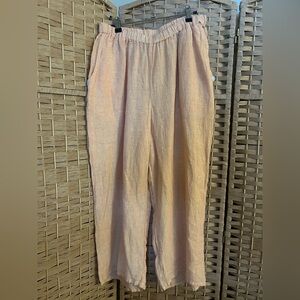 FLAX 100% Linen Pants- NWT
